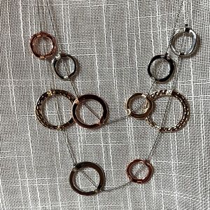 Layered Multi-toned Circle Necklace